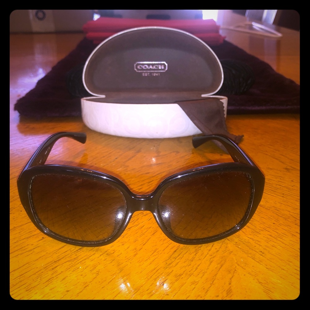 Coach Sunglasses case included.